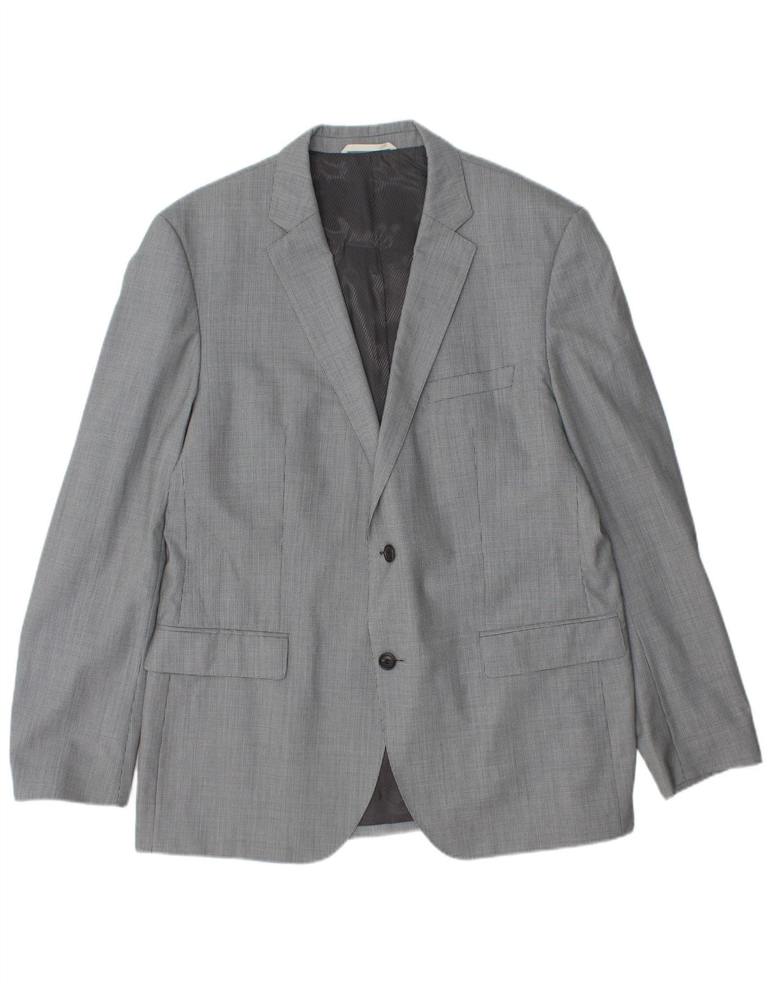 Giacca blazer da uomo a 2 bottoni Hugo Boss EU 54 2XL viscosa pied de poule grigia
