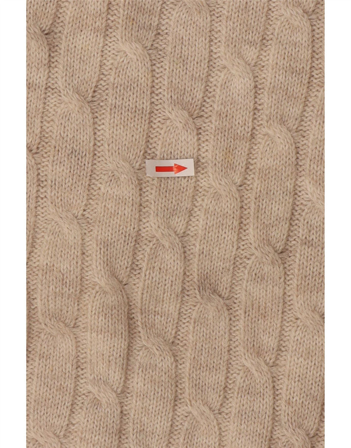 Maglione maglione girocollo da uomo Supermaglia grande beige
