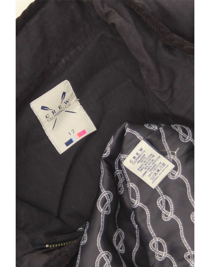 Crew Clothing Giacca trapuntata da donna UK 12 Cotone medio blu navy