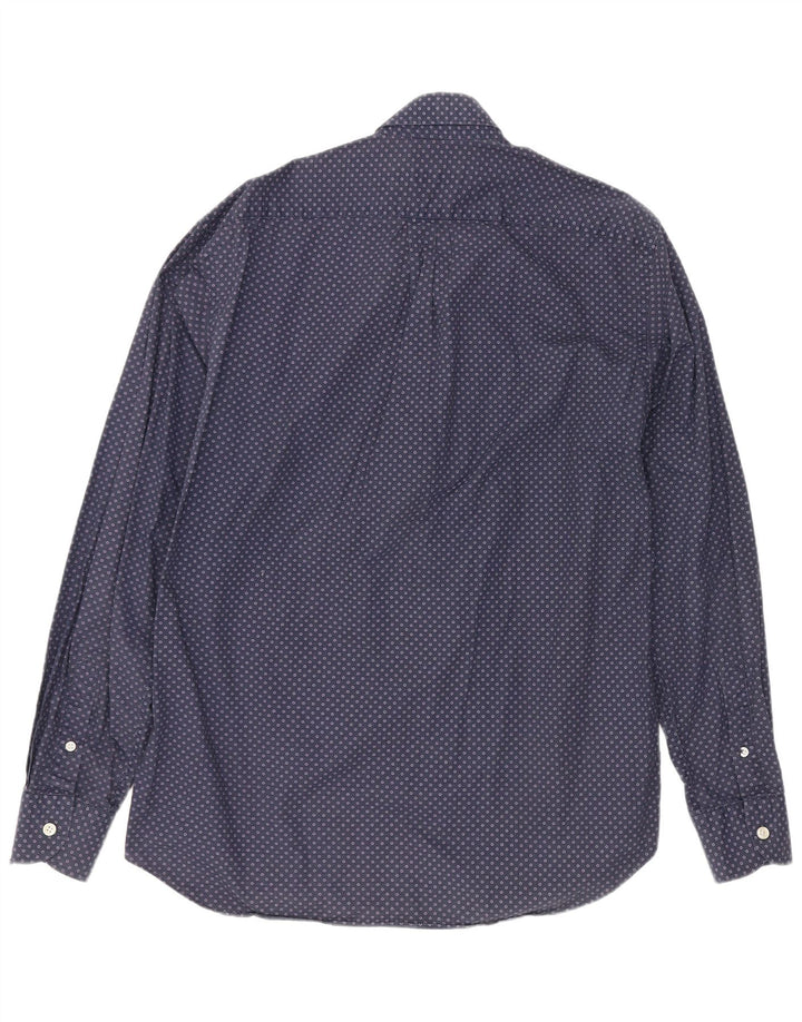 Camicia da uomo Harmont & Blaine XL in cotone maculato blu navy