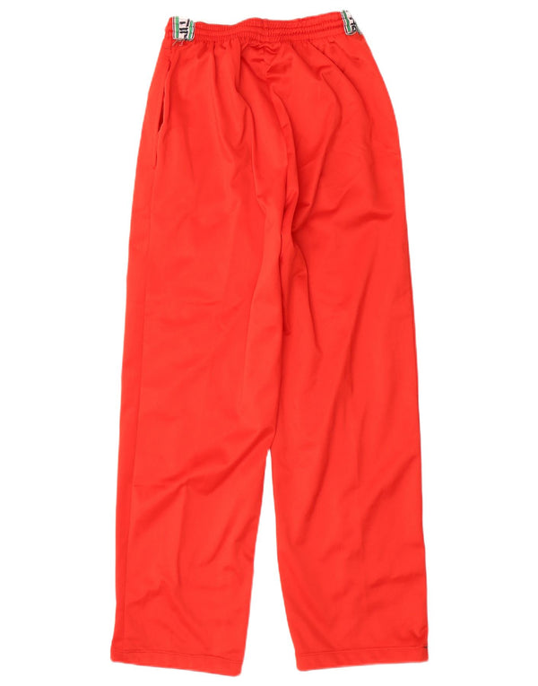 Pantaloni da tuta da donna vintage da jogging IT 46 grandi in nylon rosso