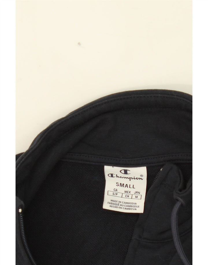 CHAMPION Womens Tracksuit Top Jacket UK 10 Small Navy Blue Cotton Vintage Champion and Second-Hand Champion from Messina Hembry 