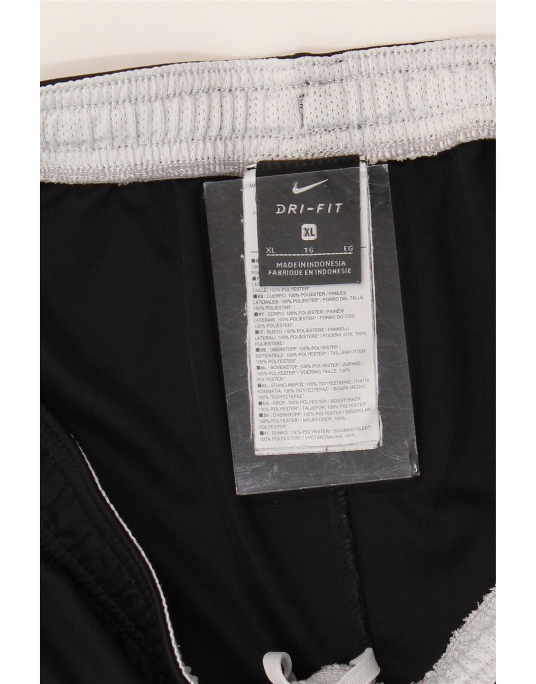 Pantaloncini sportivi NIKE Dri Fit da uomo XL Nero in poliestere color block