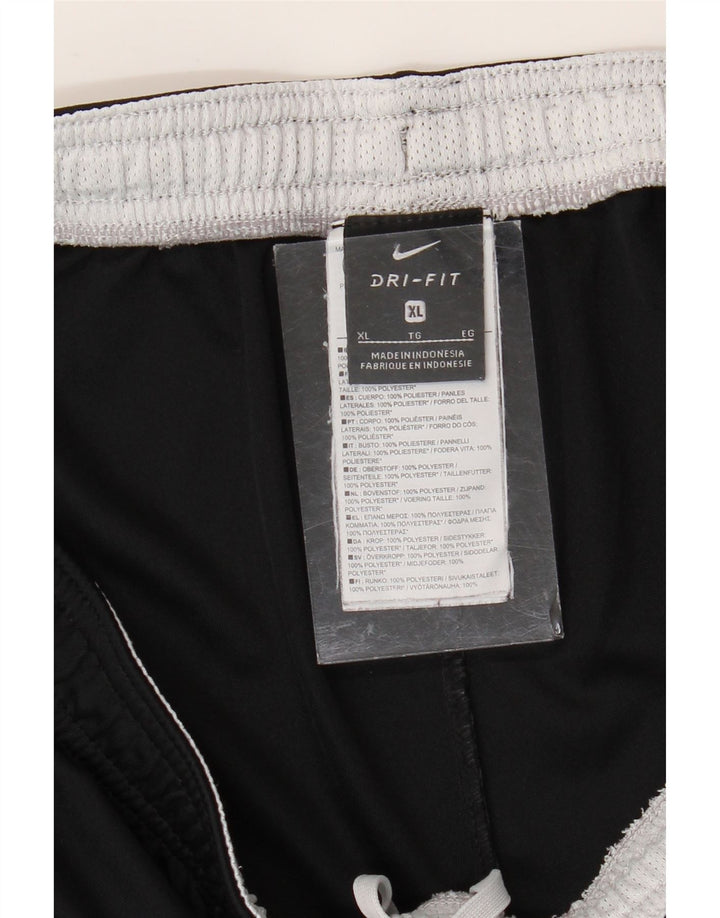 Pantaloncini sportivi NIKE Dri Fit da uomo XL Nero in poliestere color block