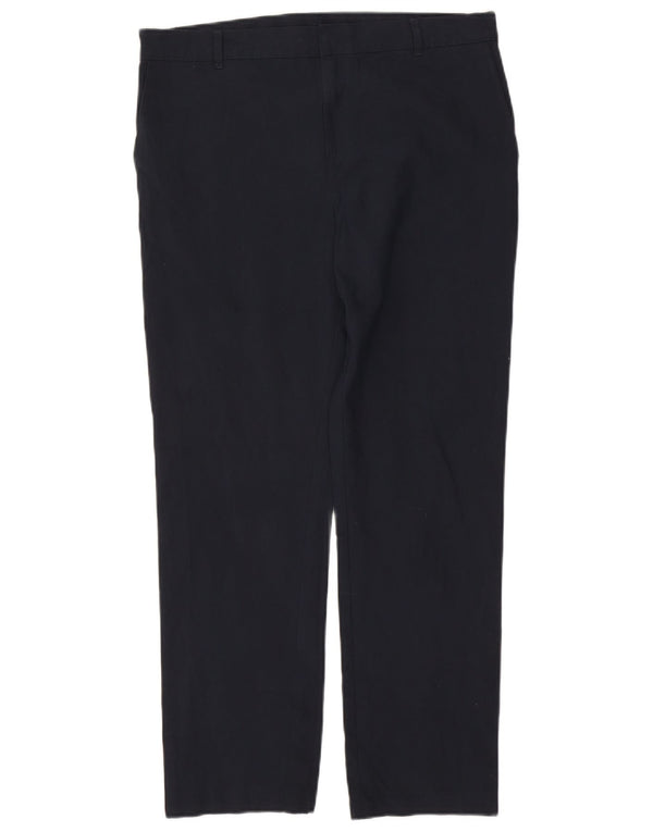 Pantaloni chino dritti da uomo Marks & Spencer W34 L29 Blu Navy