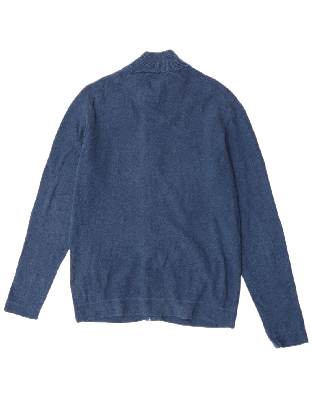 Maglione cardigan da uomo Massimo Dutti XL in cotone blu navy
