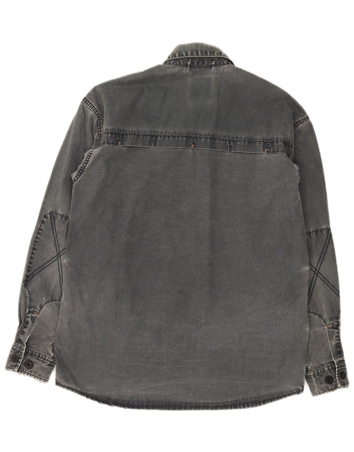 Camicia da lavoro da uomo Timberland piccola in cotone blu navy
