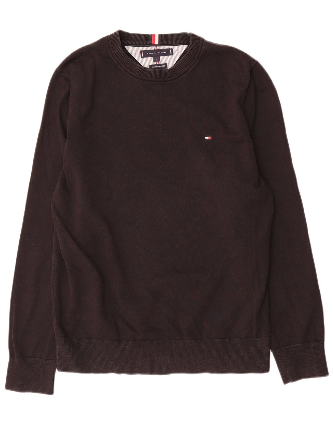 Maglione maglione girocollo da uomo Tommy Hilfiger nero medio