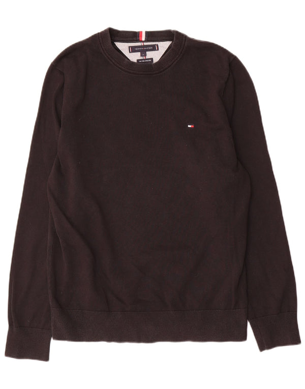 Maglione maglione girocollo da uomo Tommy Hilfiger nero medio