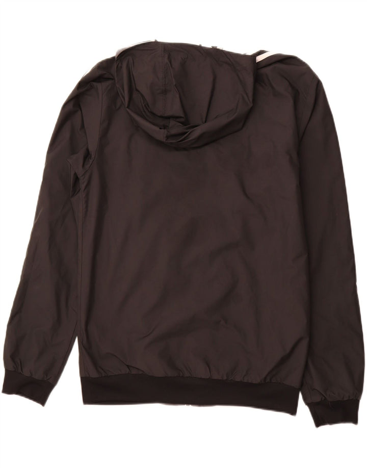 Giacca reversibile da uomo ADIDAS con cappuccio UK 36 Small Grigio Poliestere