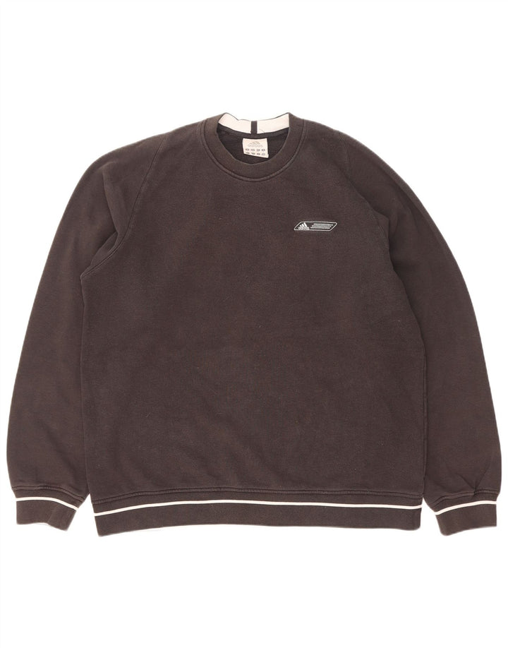 Felpa Adidas Uomo Maglione Medio Nero Cotone