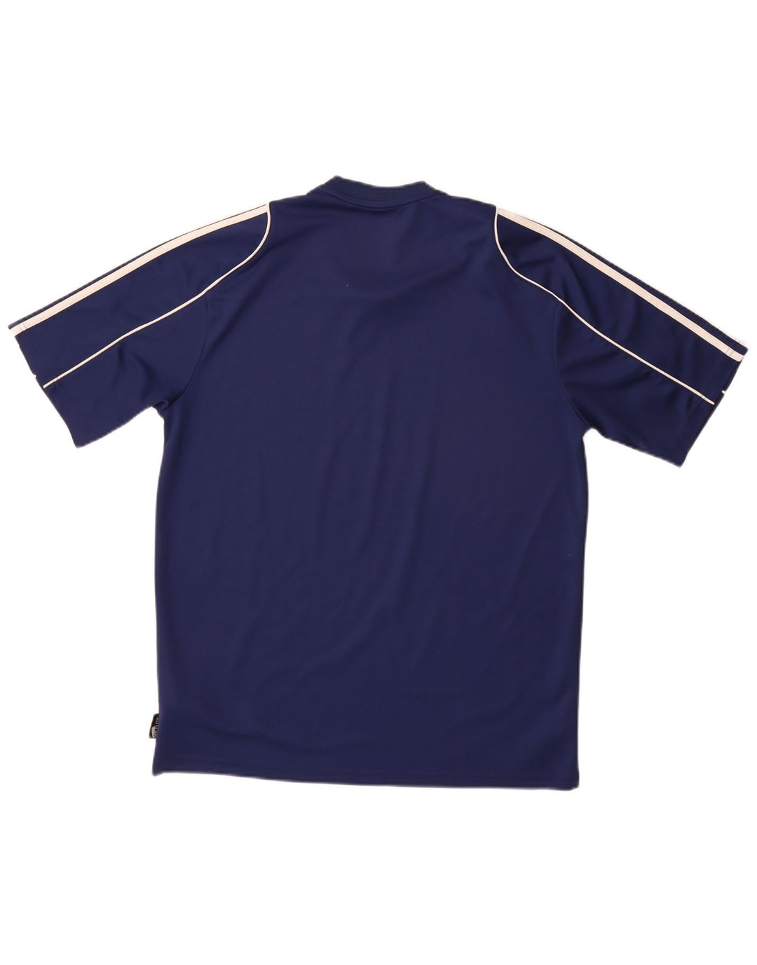 T-shirt Adidas Climalite da uomo Top medio in poliestere blu navy