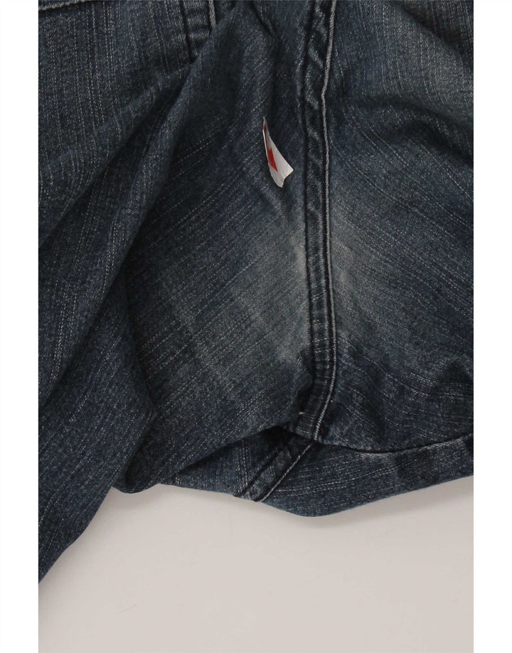 Jeans Straight Uomo Trussardi W34 L30 Blu Cotone