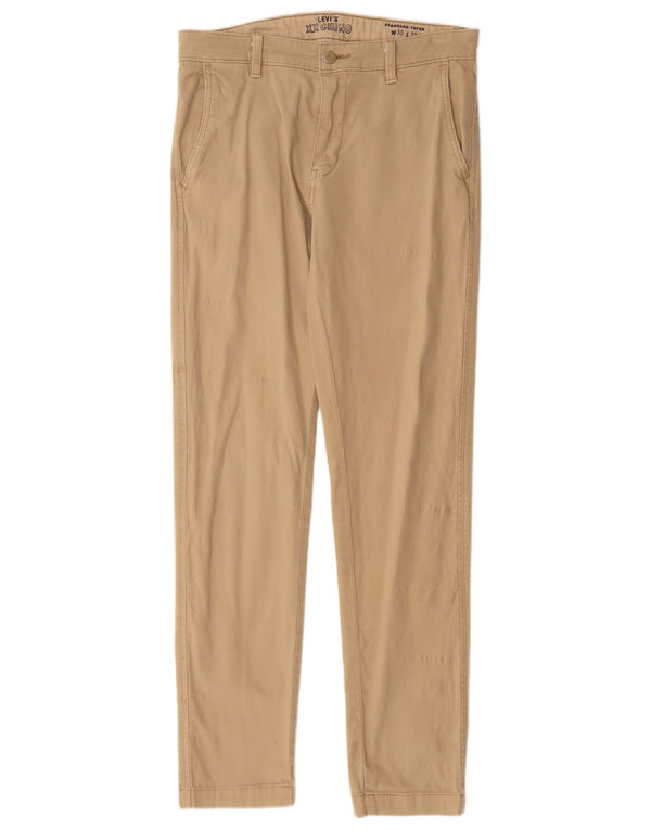 Pantaloni chino affusolati standard da uomo Levi's W30 L32 in cotone beige