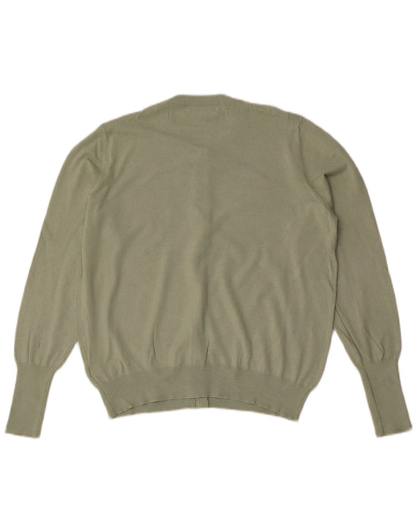 Maglione cardigan da donna Marks & Spencer UK 14 Viscosa verde medio