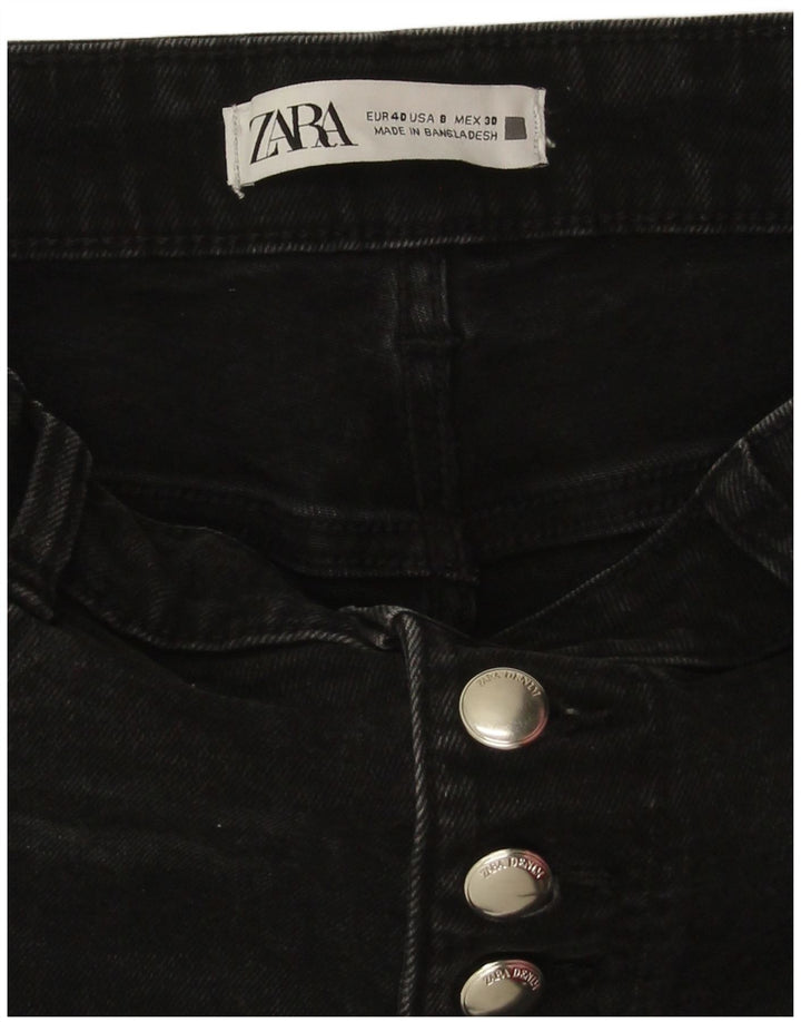 Jeans Bootcut da donna Zara EU 40 medio W30 L26 cotone nero