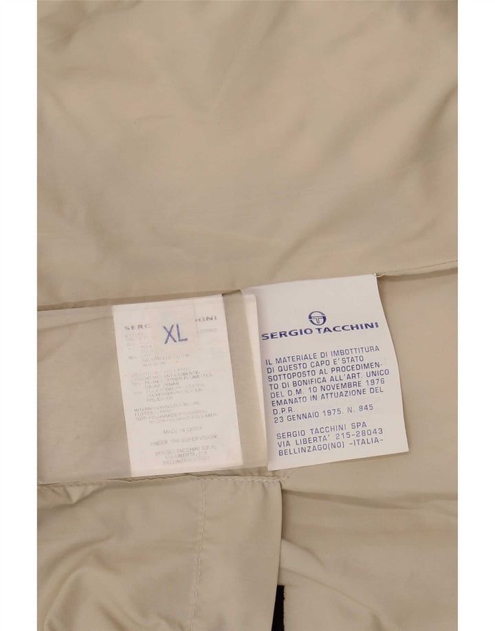 Gilet imbottito da uomo Sergio Tacchini UK 42 XL Poliestere beige
