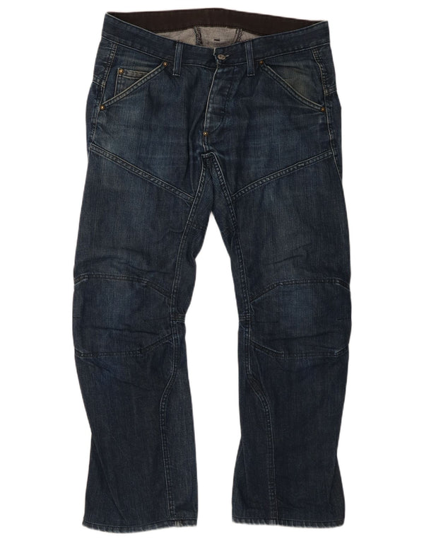 Jeans dritti da uomo G-Star W34 L29 cotone blu navy