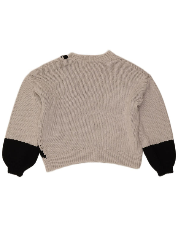 MINT VELVET Maglione da donna con scollo a barca corto UK 14 Bianco medio