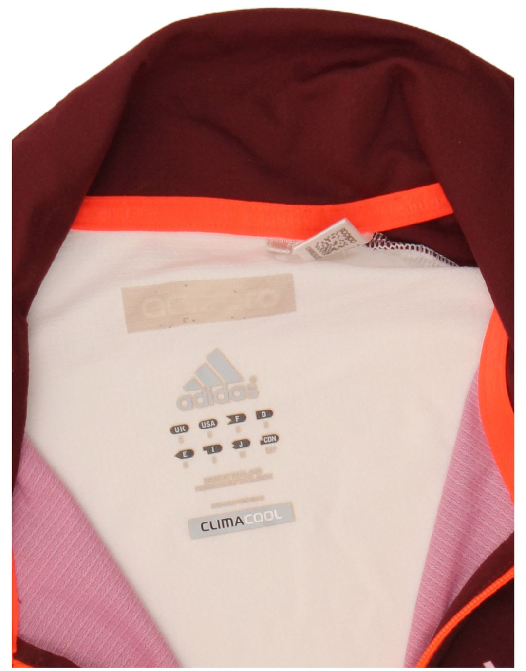 Polo Adidas Climacool da uomo piccola color bordeaux