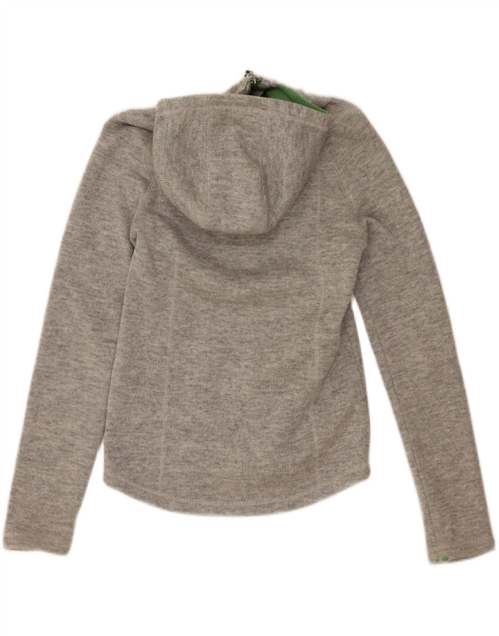 Giubbotto bomber in maglia con cappuccio da donna Bench UK 12 Acrilico grigio medio