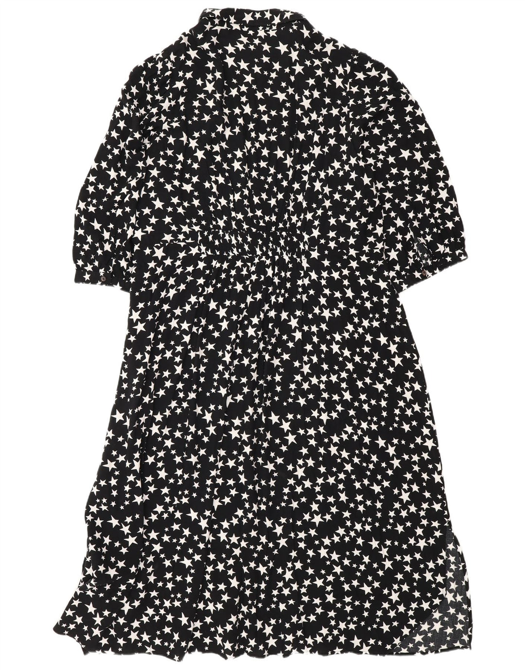 Abito lungo da donna Marks & Spencer con motivo astratto UK 18 XL Nero