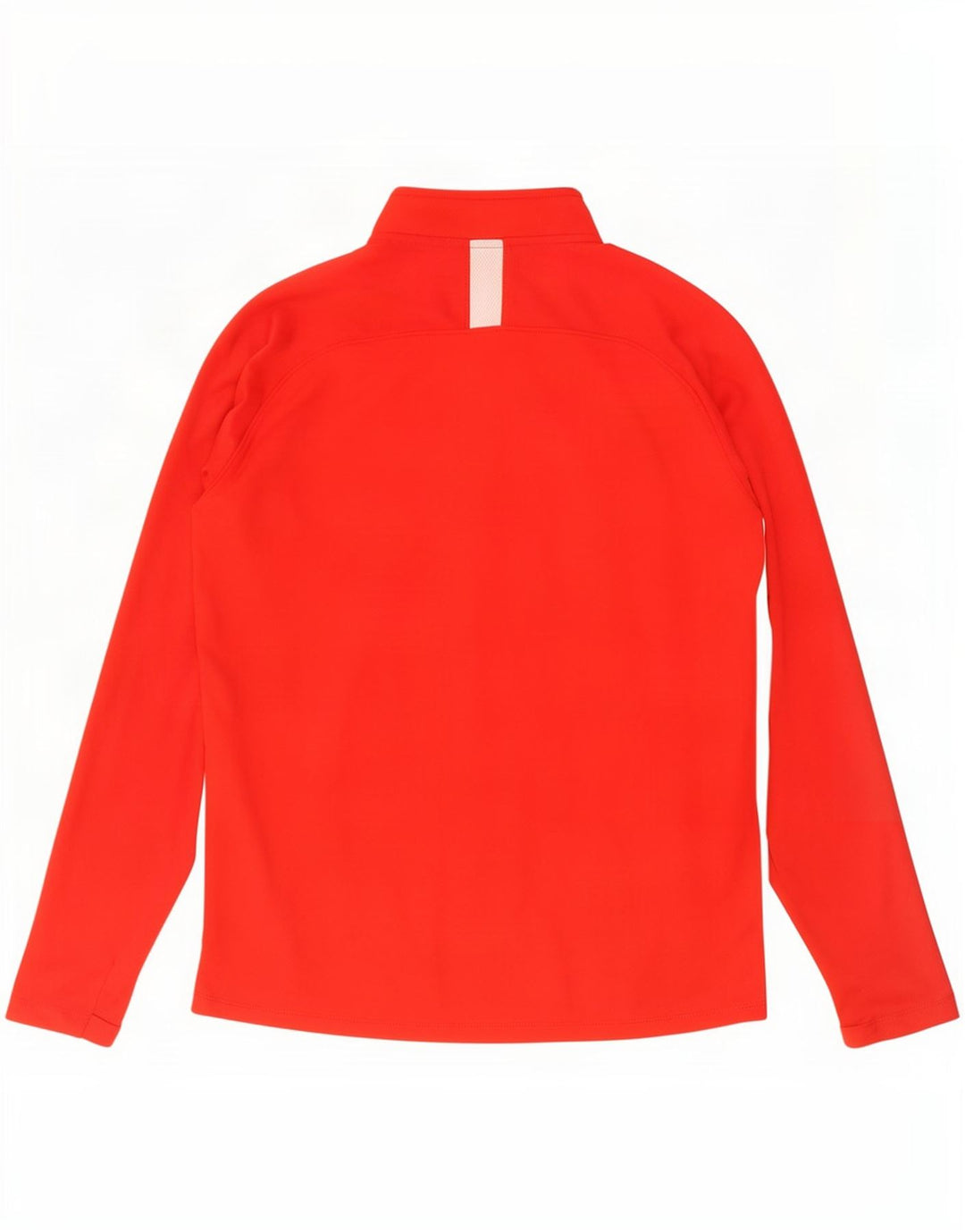 Nike Dri Fit Zip Neck Pullover Tuta da Uomo Top Large Rosso Colorblock