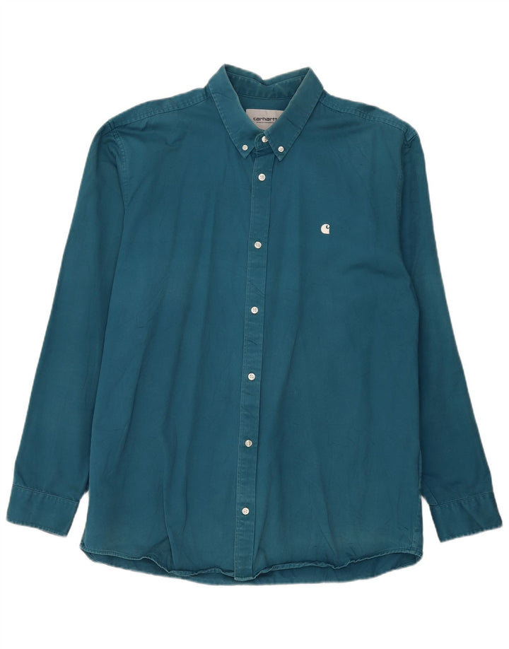 Camicia da uomo Carhartt 2XL in cotone blu