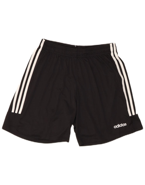 Pantaloncini sportivi Adidas Climalite da uomo grandi in poliestere nero