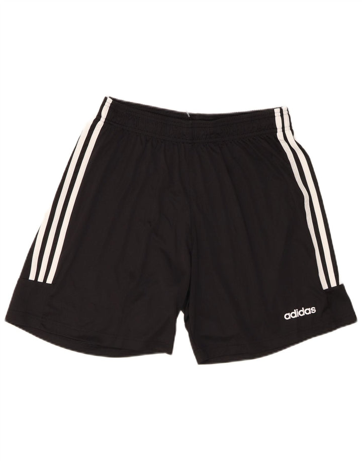 Pantaloncini sportivi Adidas Climalite da uomo grandi in poliestere nero