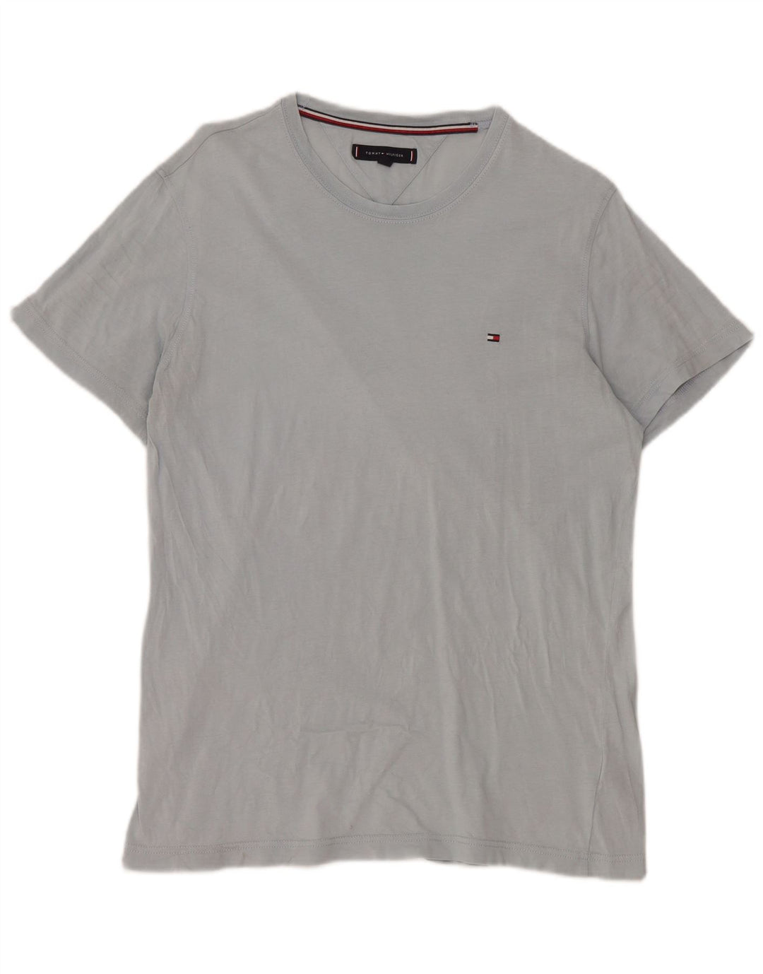 T-shirt da uomo Tommy Hilfiger Top grande in cotone blu