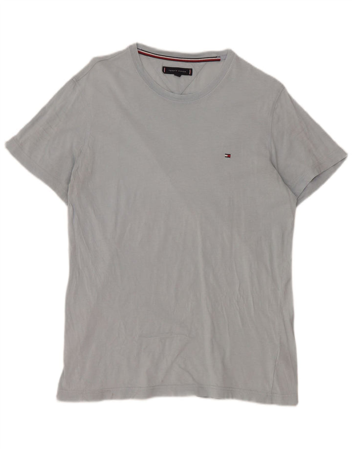 T-shirt da uomo Tommy Hilfiger Top grande in cotone blu