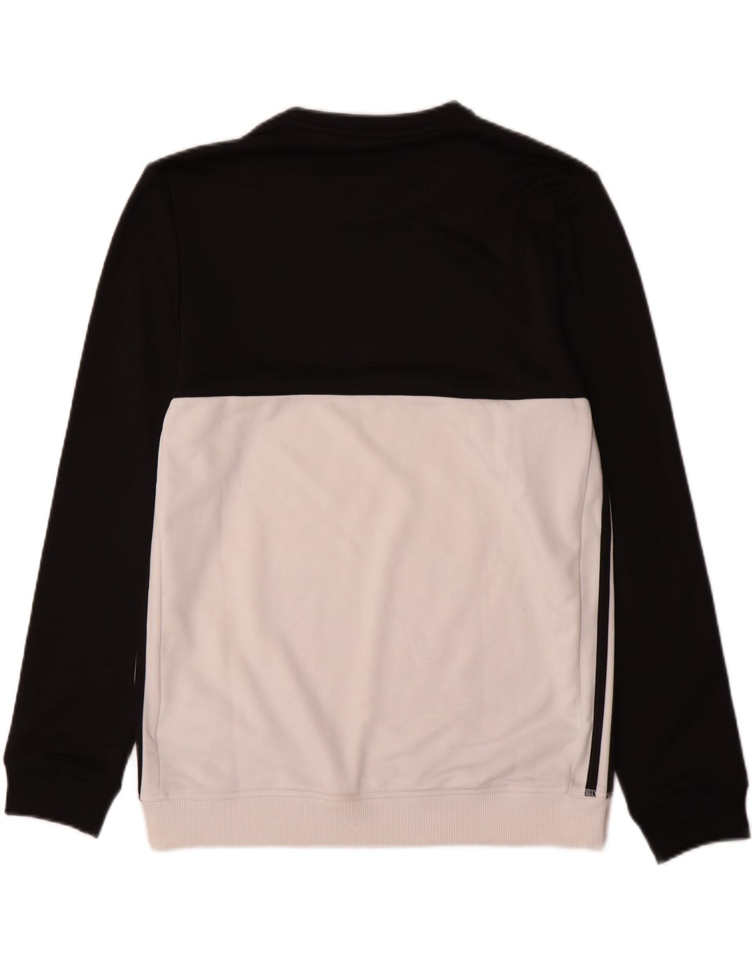 Felpa Adidas da uomo maglione medio nero color block in poliestere