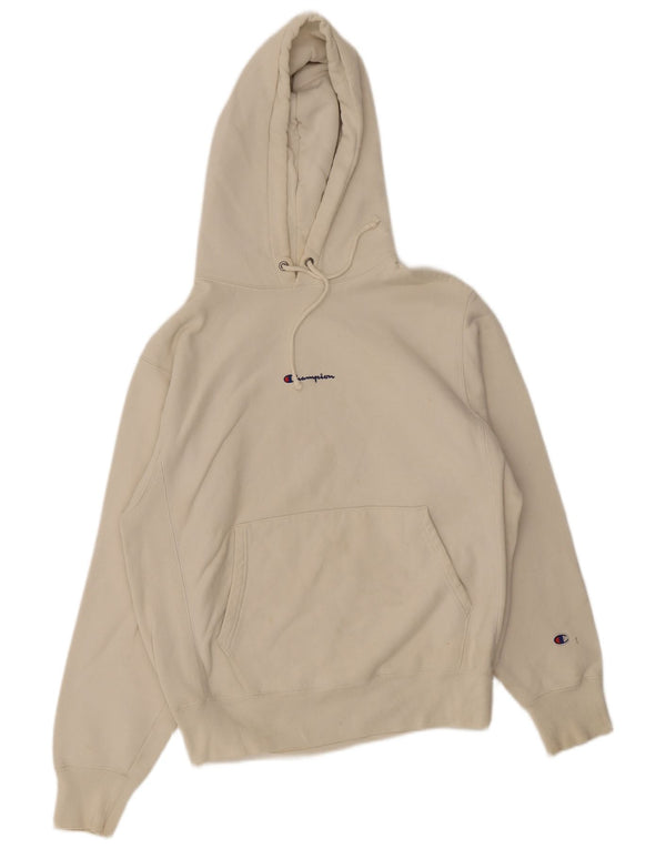 Maglione con cappuccio Champion Reverse Weave da uomo bianco medio