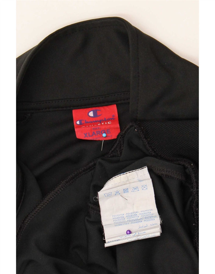 Giacca da tuta da uomo Champion XL Poliestere color block nero