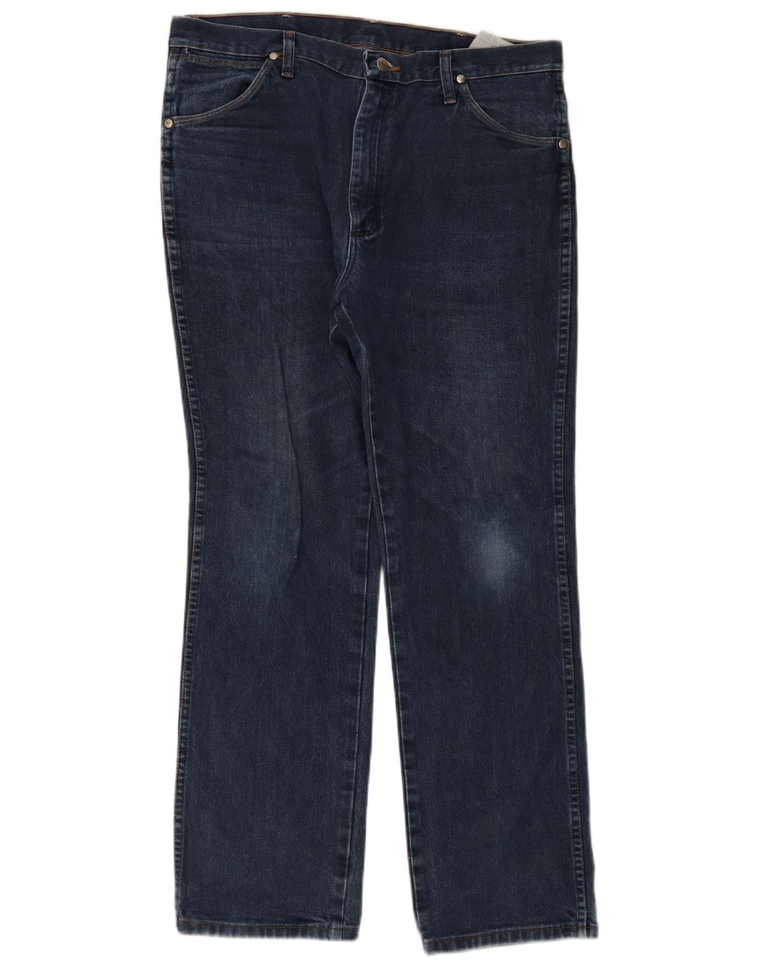 Jeans dritti da uomo Wrangler W36 L32 cotone blu navy