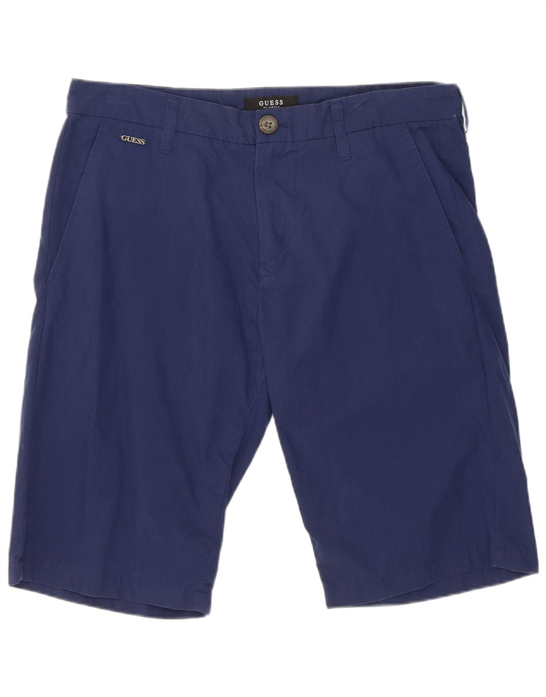 Pantaloncini chino da uomo Guess W32 in cotone blu medio