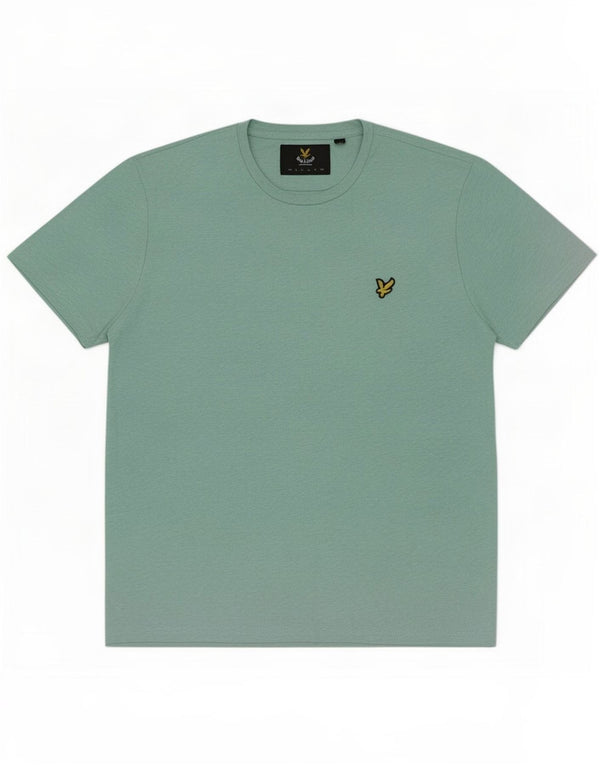 Lyle & Scott T-shirt da uomo Top Large in cotone turchese