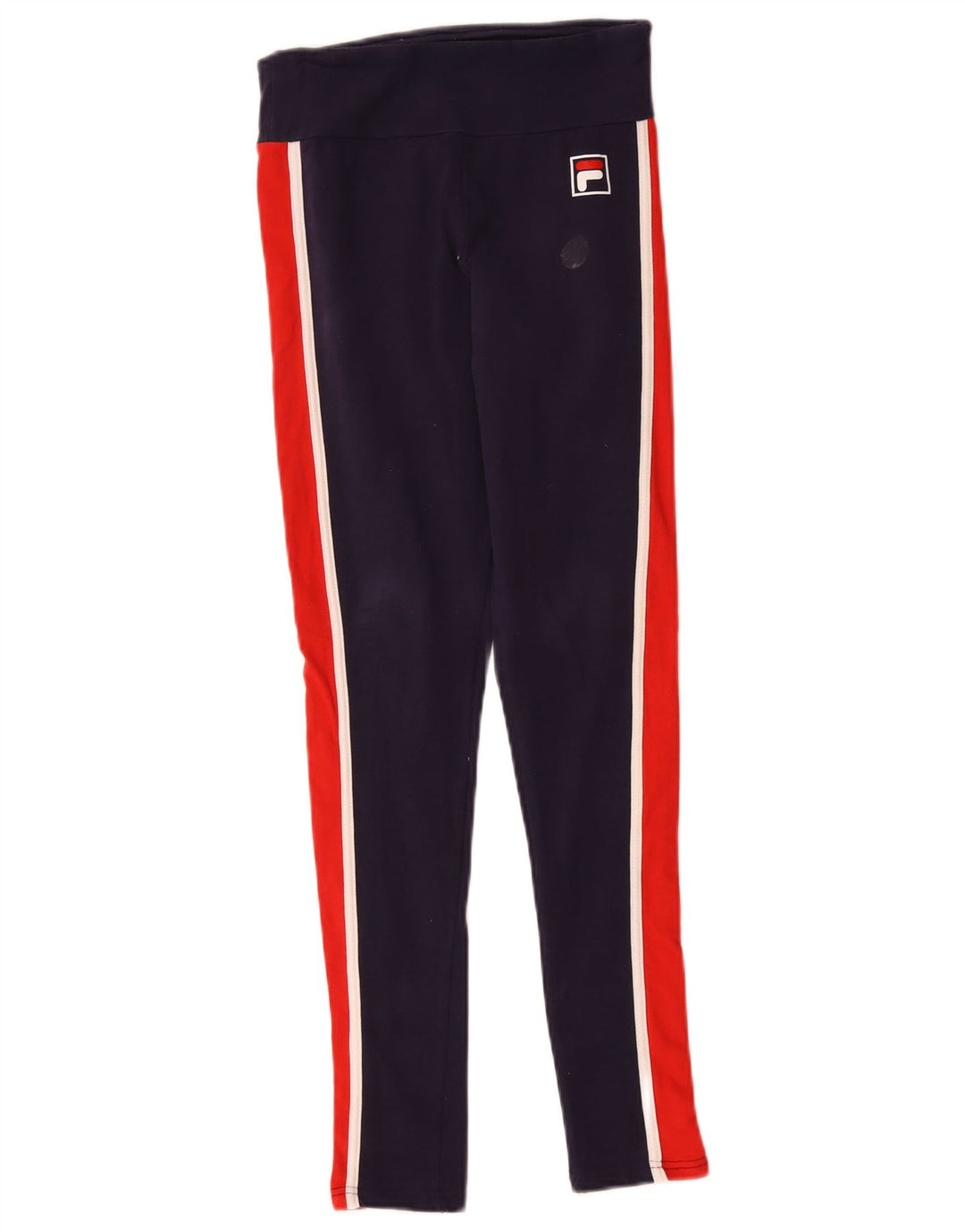 Leggings Fila da donna UK 10 Small Blu Navy Colorblock