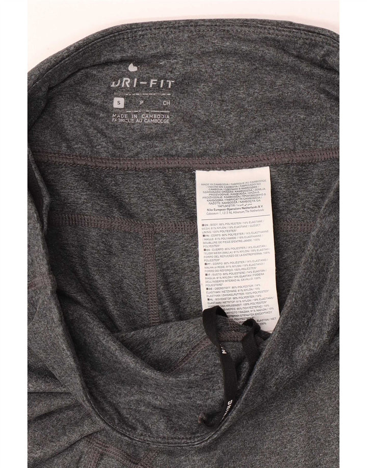 Leggings Nike Dri Fit da donna UK 10 piccolo poliestere grigio