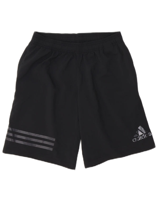 Pantaloncini sportivi Adidas Climalite da uomo piccoli in poliestere nero