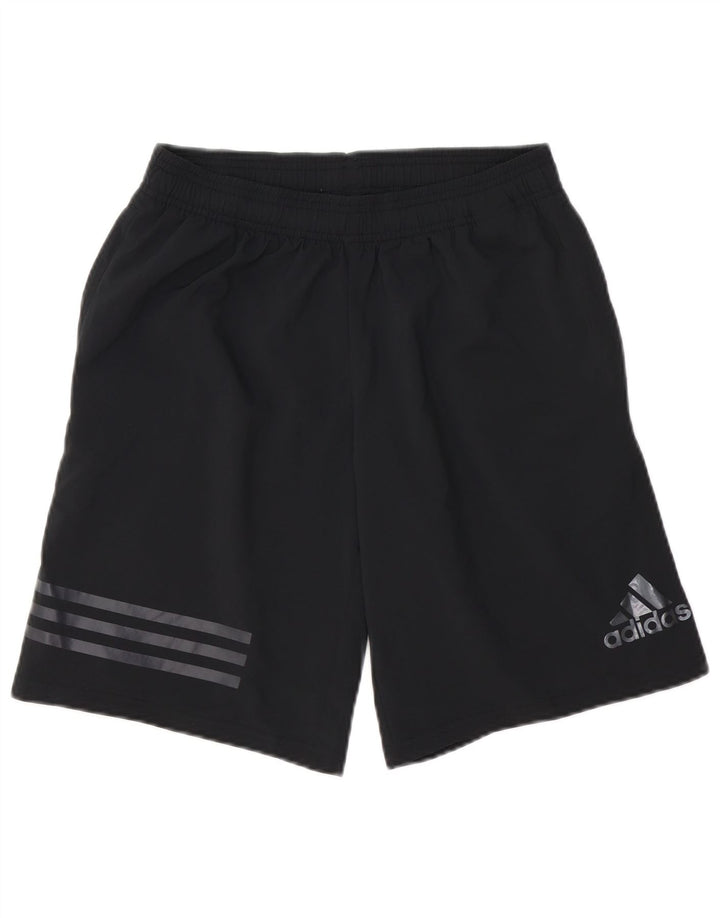 Pantaloncini sportivi Adidas Climalite da uomo piccoli in poliestere nero