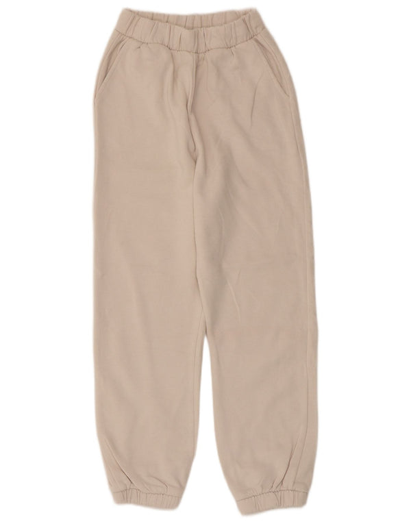 Pantaloni da tuta corti da donna Zara da jogging UK 8 piccoli in cotone beige