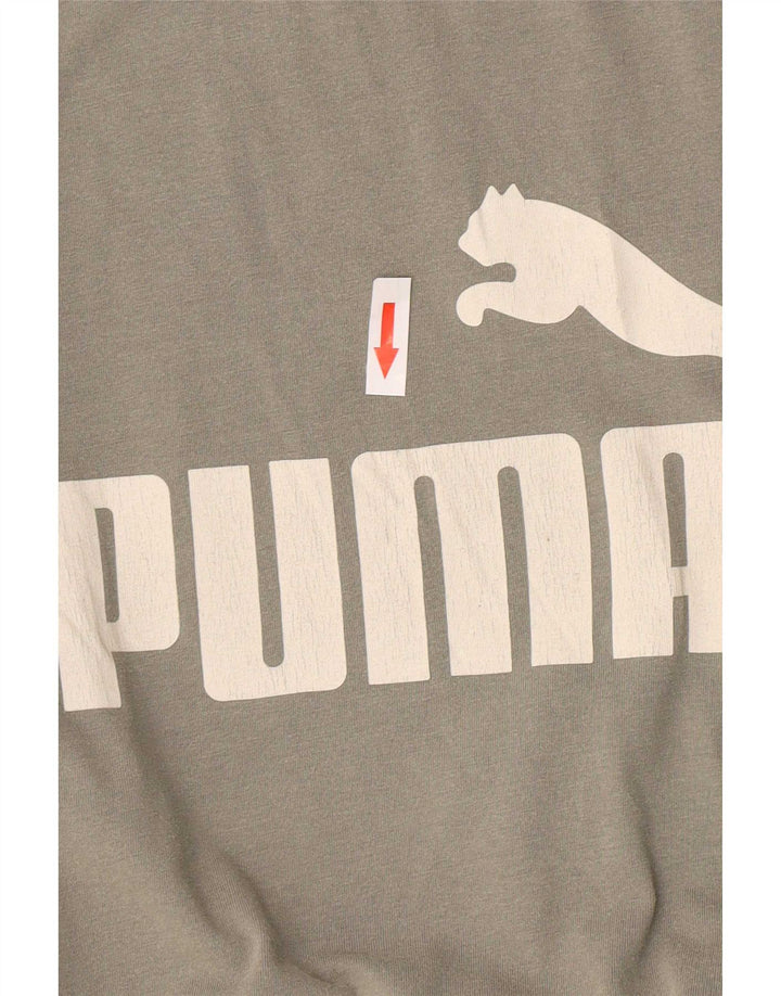 T-shirt grafica da uomo Puma Top piccola grigia