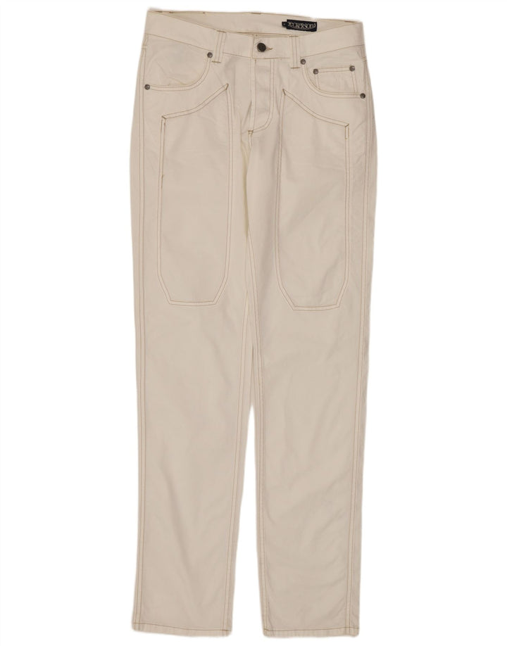 Jeans slim da donna JECKERSON W31 L34 cotone bianco