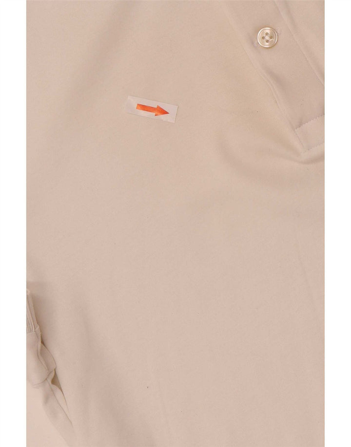 Polo Lacoste da uomo vestibilità regolare taglia 3 piccola in cotone bianco