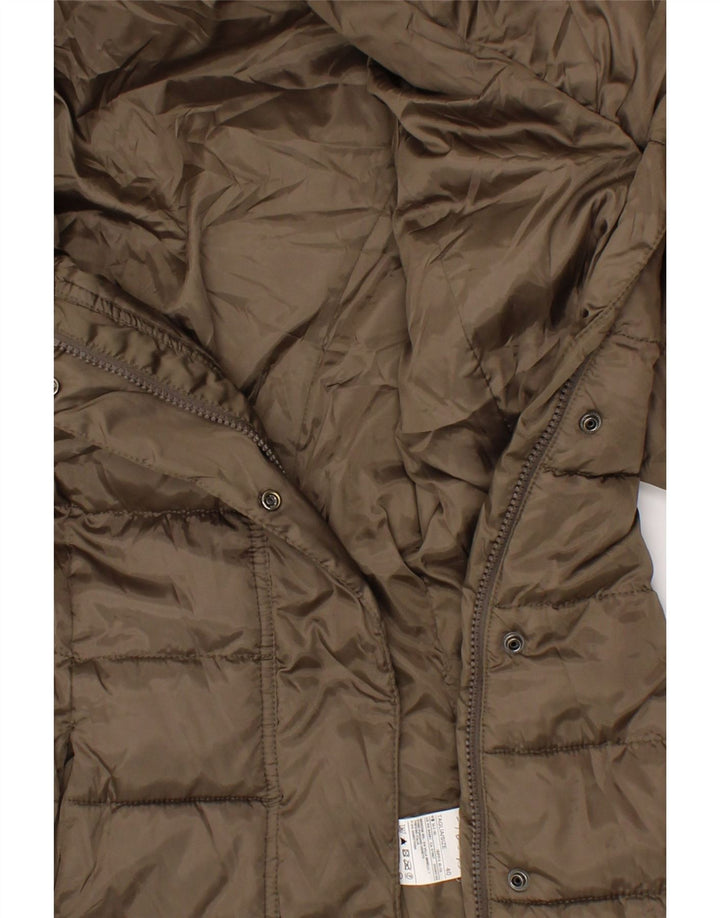 SISLEY Womens Padded Coat IT 40 Small Brown Polyester Vintage Sisley and Second-Hand Sisley from Messina Hembry 