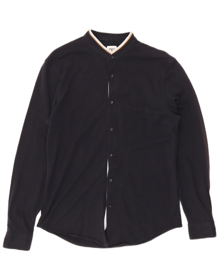 Camicia Zara da uomo blu navy medio