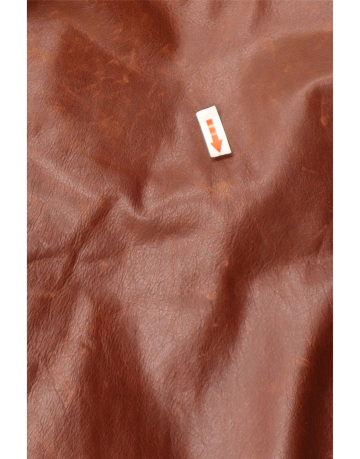 Giacca in pelle da uomo Brooksfield IT 50 Large in pelle marrone