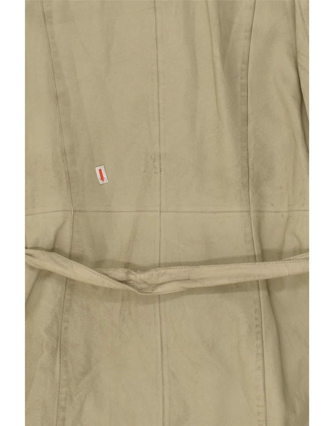 CONBIPEL Womens Leather Coat IT 44 Medium Beige Leather Vintage Conbipel and Second-Hand Conbipel from Messina Hembry 